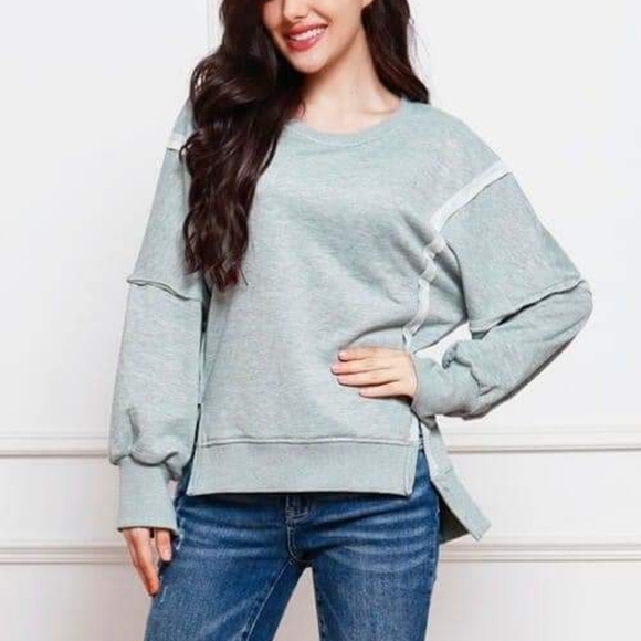 Heart and Soul high Low sweatshirt - Picture 7 of 8